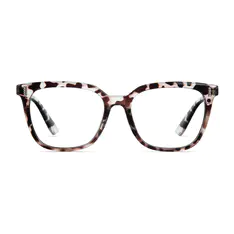 Square Ivory Tortoiseshell Eyeglasses