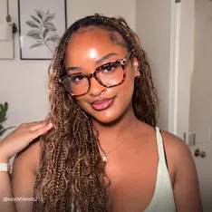 Square Ivory Tortoiseshell Eyeglasses