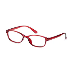 Square Red Eyeglasses