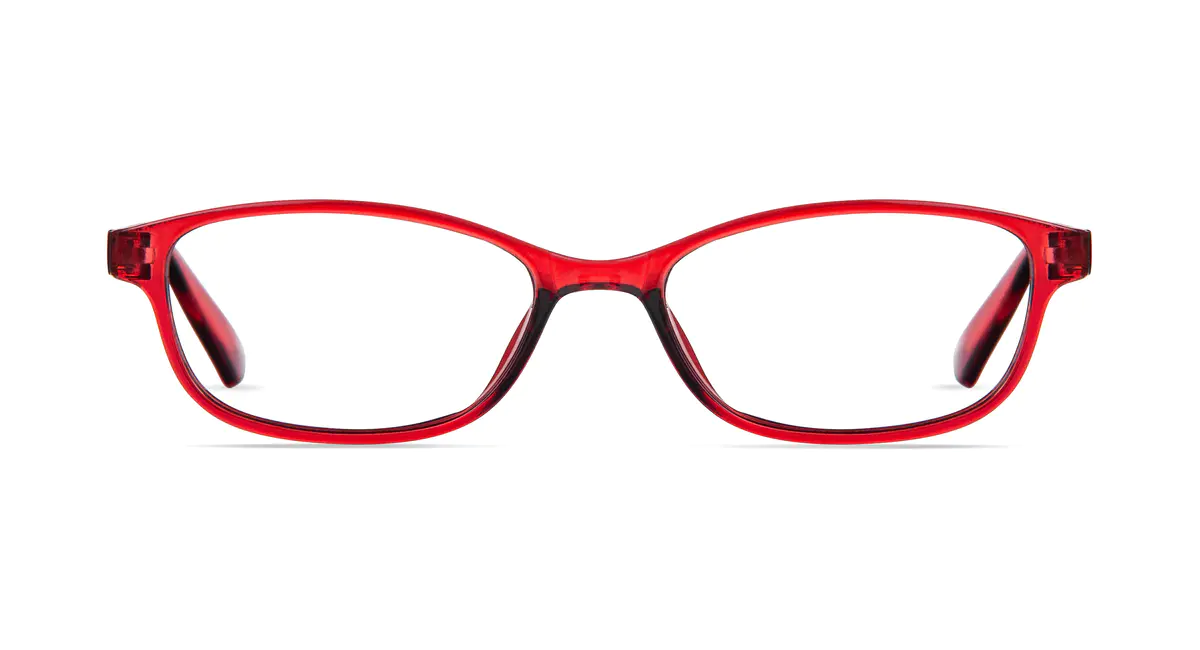 Rectangle Red Eyeglasses