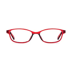 Rectangle Red Eyeglasses