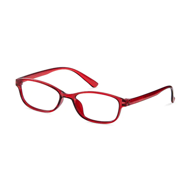Square Red Eyeglasses