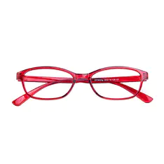 Square Red Eyeglasses