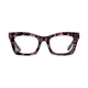 Square Ruby Tortoiseshell Eyeglasses