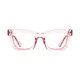 Square Pale Pink Eyeglasses