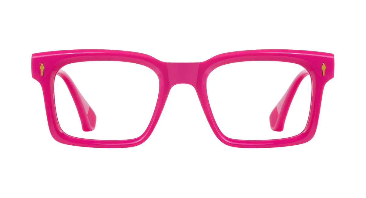 Square Pink Eyeglasses