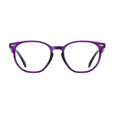 Round Purple Eyeglasses