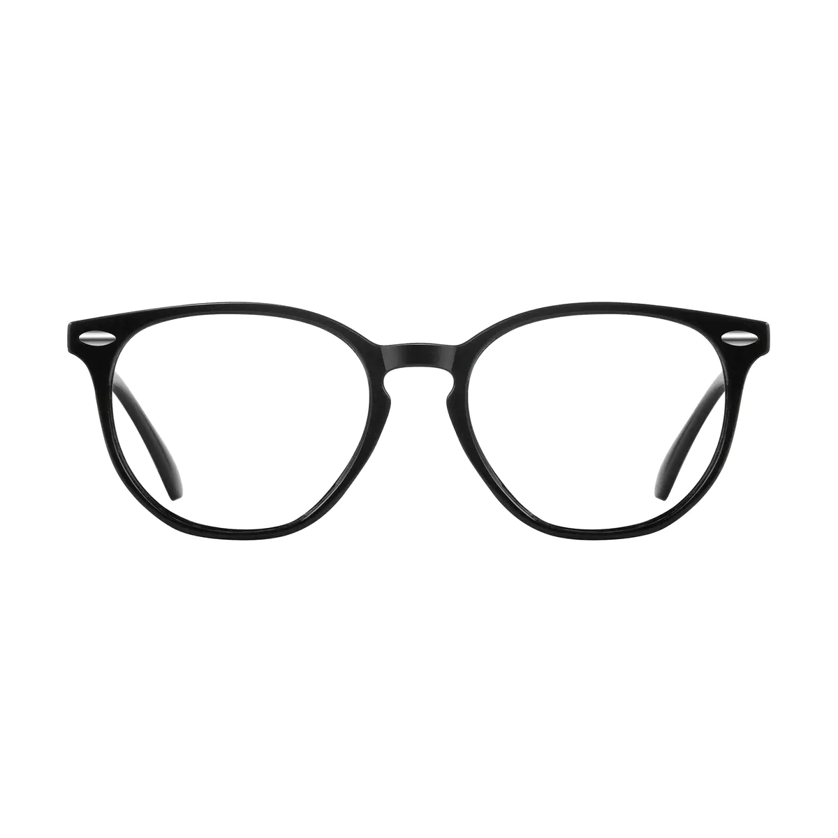 Round Black Eyeglasses
