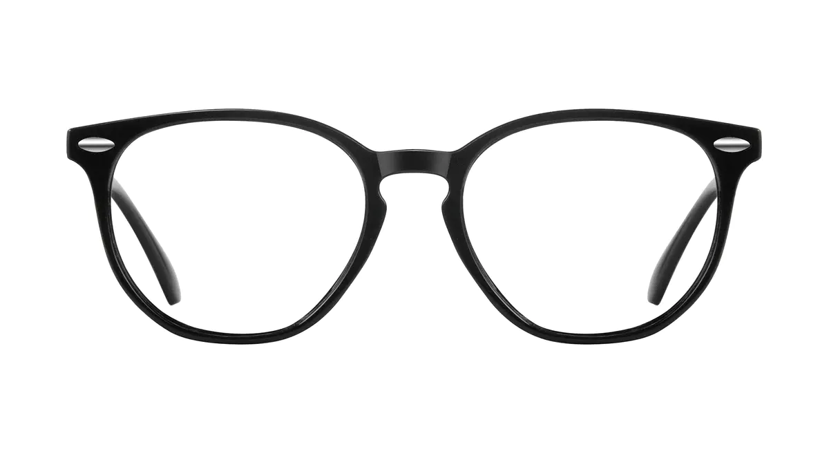 Round Black Eyeglasses