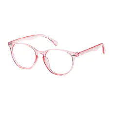 Round Pink Eyeglasses