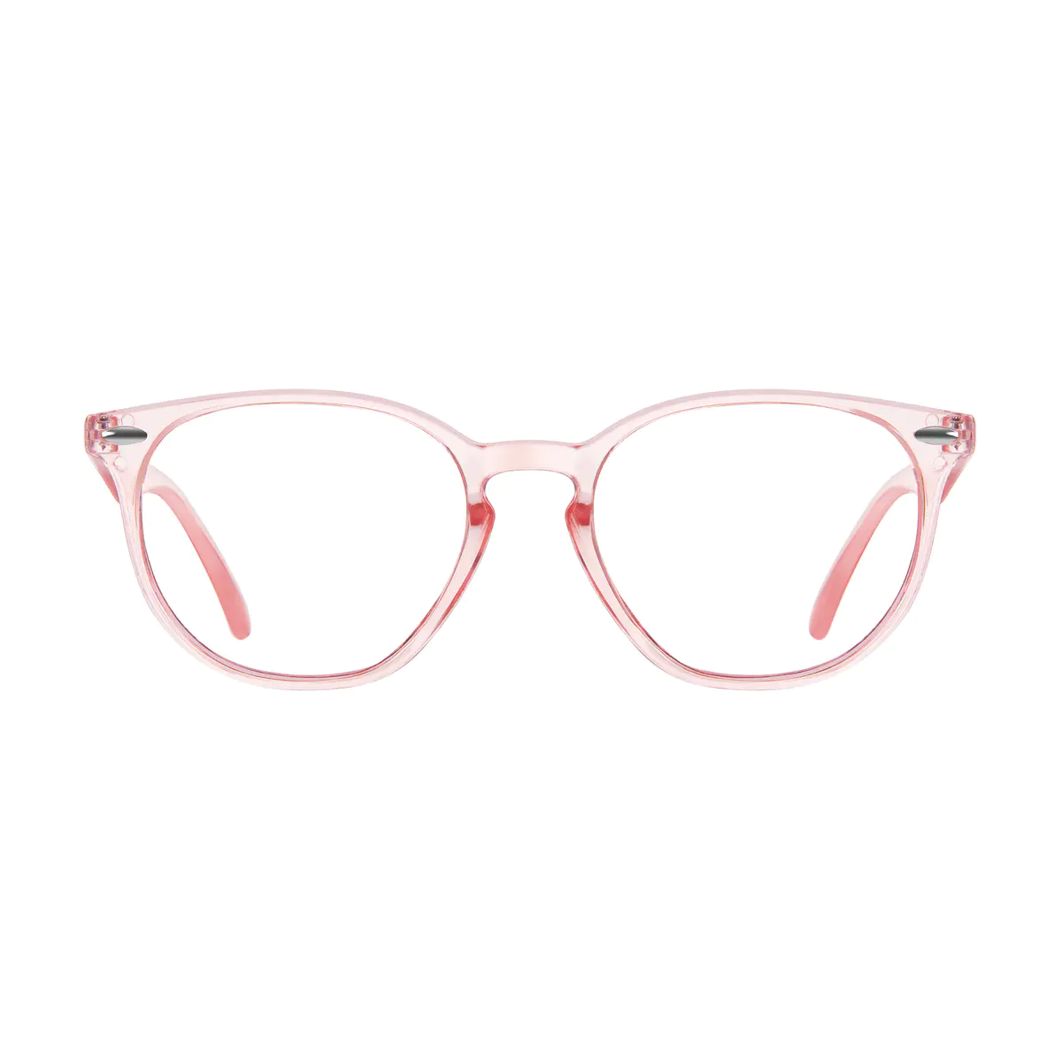 Round Pink Eyeglasses