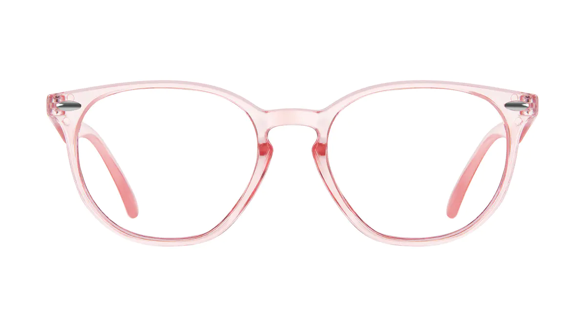 Round Pink Eyeglasses