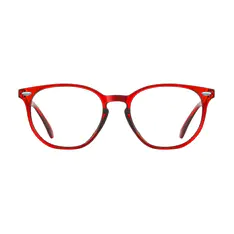 Round Red Eyeglasses