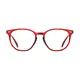 Round Red Eyeglasses