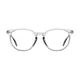 Round Gray Eyeglasses