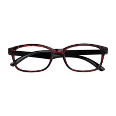 Rectangle Ruby Tortoiseshell Eyeglasses