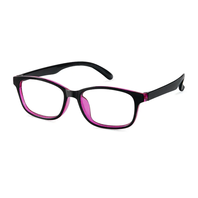 Rectangle Purple Eyeglasses