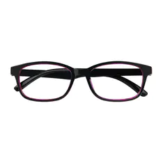 Rectangle Purple Eyeglasses