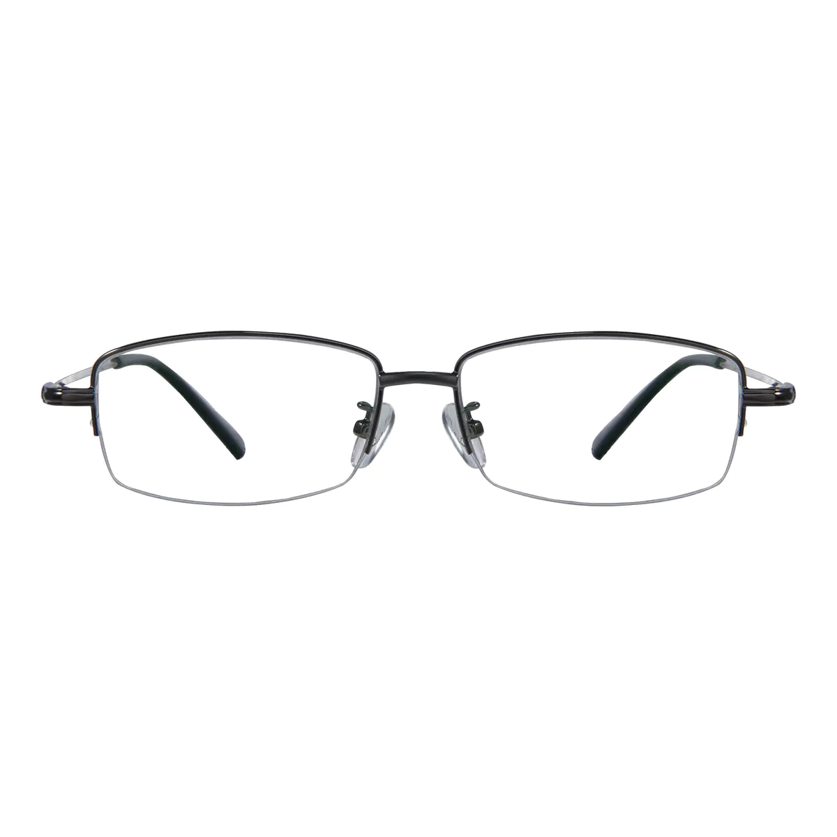 Rectangle Gray Eyeglasses