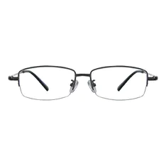 Rectangle Gray Eyeglasses