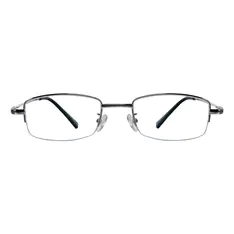 Rectangle Silver Eyeglasses