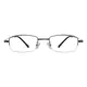 Rectangle Silver Eyeglasses