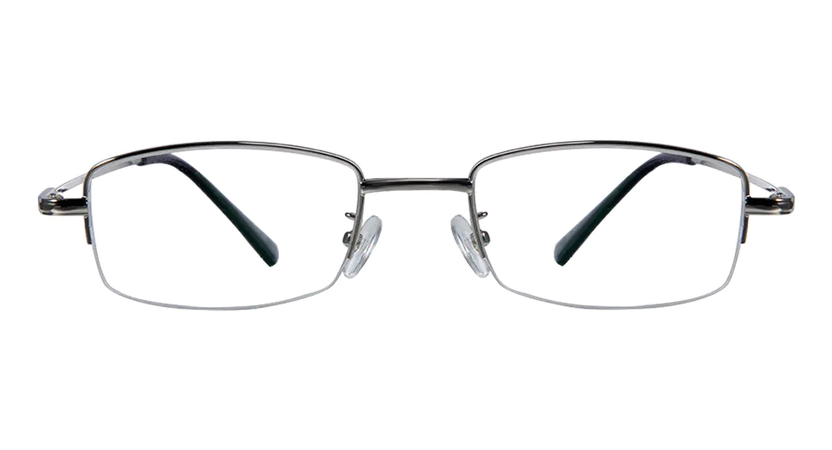 Oval Silver Eyeglasses