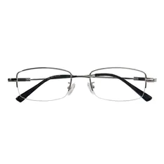 Rectangle Silver Eyeglasses