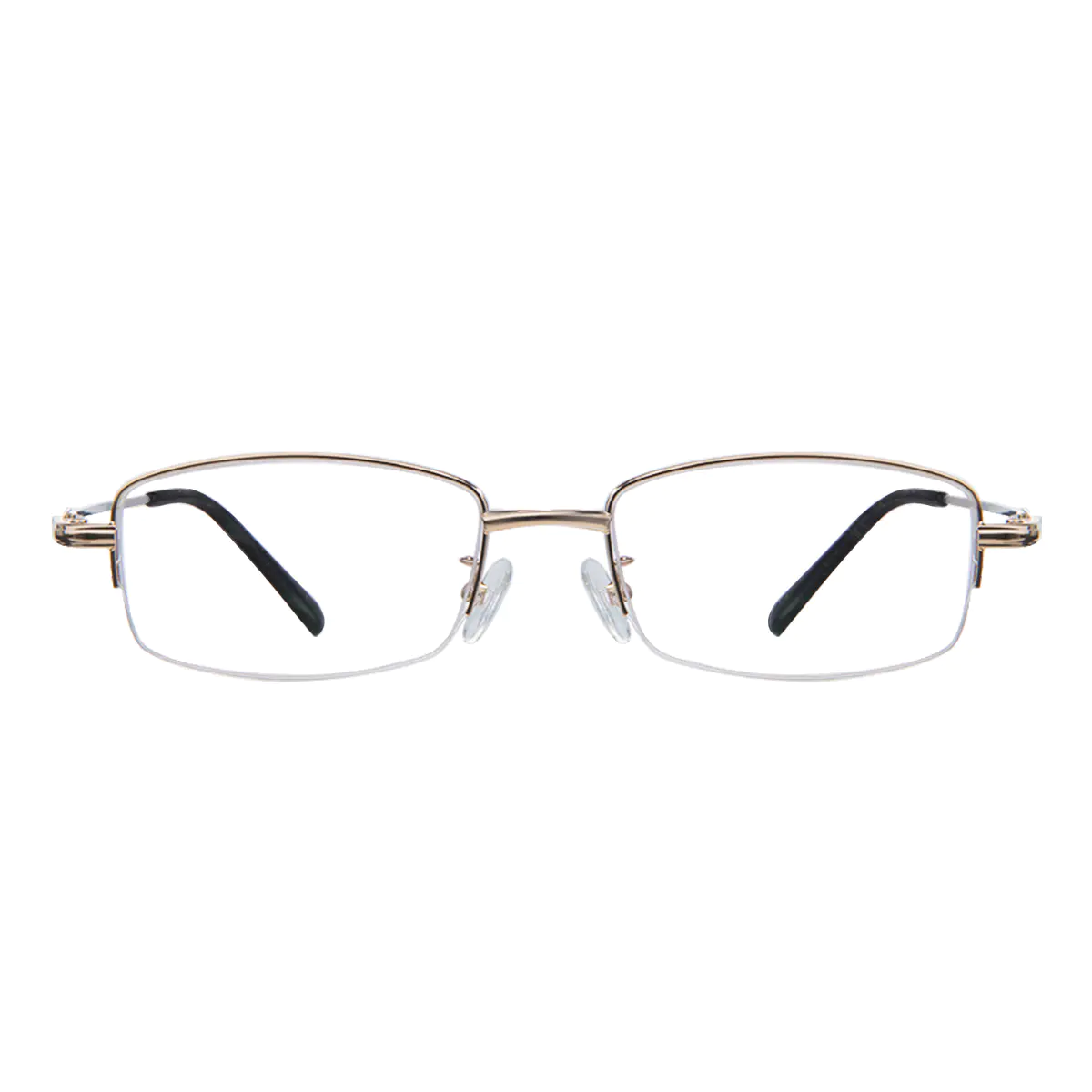 Rectangle Gold Eyeglasses