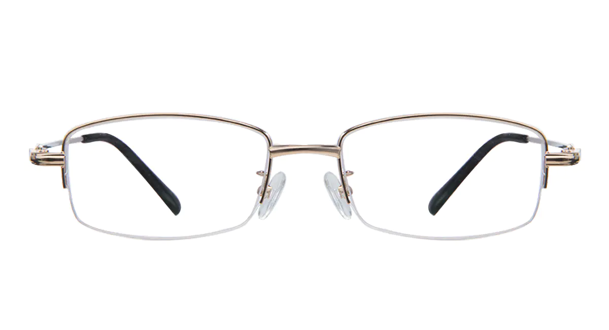 Oval Gold Eyeglasses