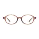 Oval Light Brown Eyeglasses