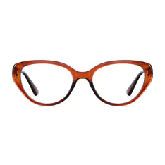 Cat-eye Transparent Red Eyeglasses