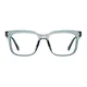 Square Transparent Gray Eyeglasses