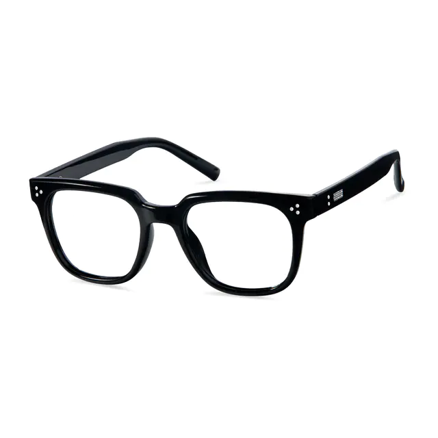 Square Black Eyeglasses