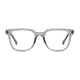 Square Transparent Gray Eyeglasses