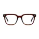 Square Transparent Brown Eyeglasses