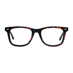 Square Ruby Tortoiseshell Eyeglasses