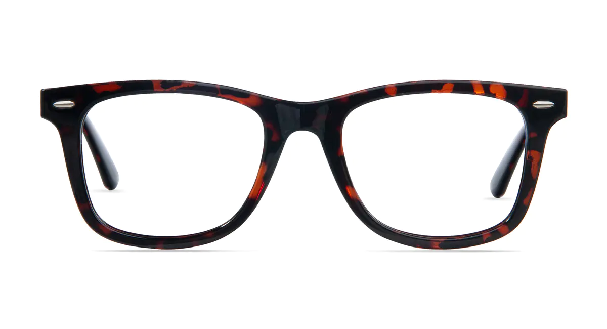 Rectangle Ruby Tortoiseshell Eyeglasses