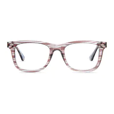 Rectangle Striped Eyeglasses