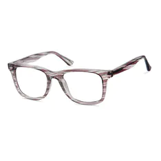 Square Striped Eyeglasses