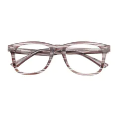 Square Striped Eyeglasses