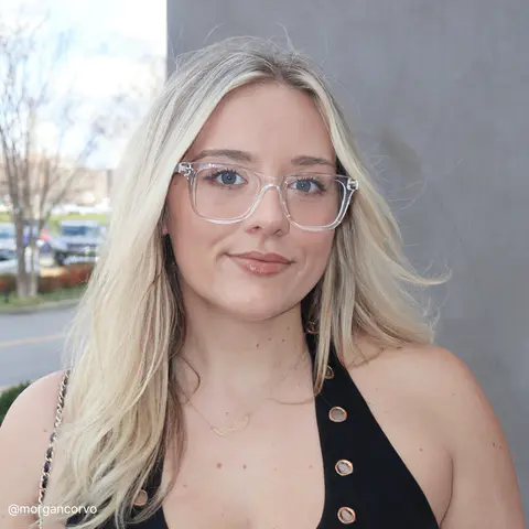 Rectangle Clear Eyeglasses
