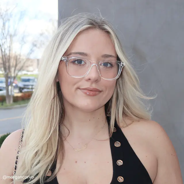 Rectangle Clear Eyeglasses