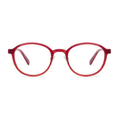 Round Red Eyeglasses