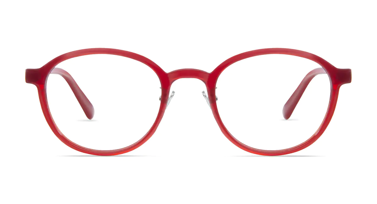 Round Red Eyeglasses