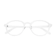 Round White Eyeglasses