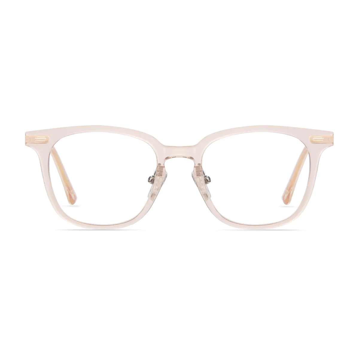 Square Pale Pink Eyeglasses