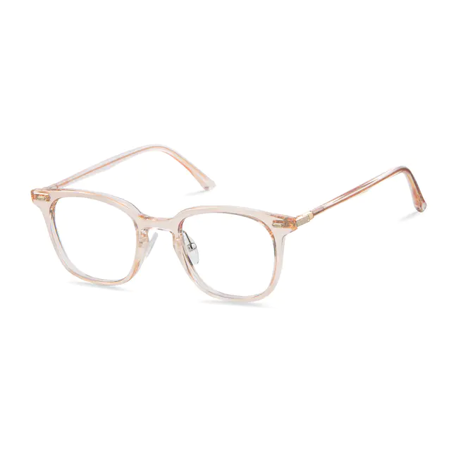 Square Pale Pink Eyeglasses