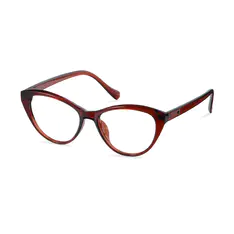 Cat-eye Dark Red Eyeglasses