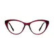 Cat-eye Dark Red Eyeglasses